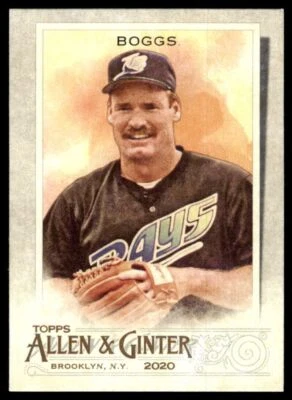 2020 Topps Allen & Ginter Wade Boggs Baseball Card Tampa Bay Devil Rays #126 - Image 1 of 2