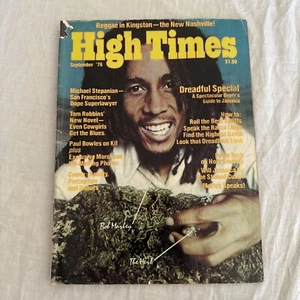 HIGH TIMES BOB MARLEY RAGGAE VINTAGE SEPT 1976 MARIJUANA MAGAZINE Peter Tosh - Picture 1 of 17