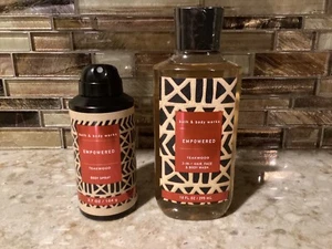 Bath & Body Works TEAKWOOD Empowered Mens Collection Body wash & Body Spray - Picture 1 of 2