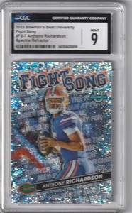 2022 BOWMAN BEST ANTHONY RICHARDSON FIGHT SONG SPECKLE REFRACTOR # FS-7  💎💎