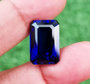 14x9.5mm. 10.40cts. Octagon Corundum Blue Sapphire Excellent Top Color AAAAA++ - Picture 1 of 12