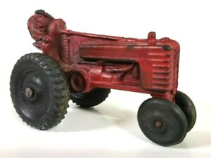 Vintage ARCOR Safe Play Toys Red Rubber Tractor Toy - Made in USA 