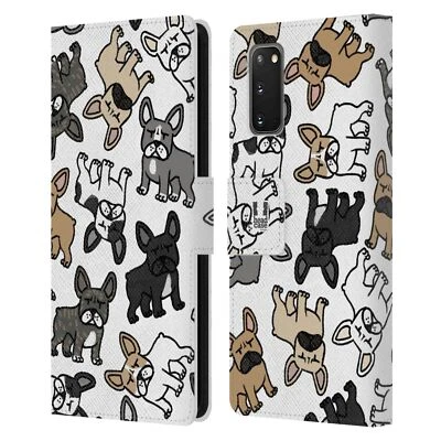 HEAD CASE DESIGNS DOG BREED PATTERNS LEATHER BOOK CASE FOR SAMSUNG PHONES 2 - Image 1 of 4