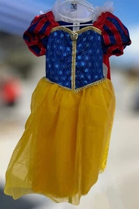 Disney Parks Castle Collection Princess Snow White Dress Costume Kids Size 13 - Picture 1 of 4
