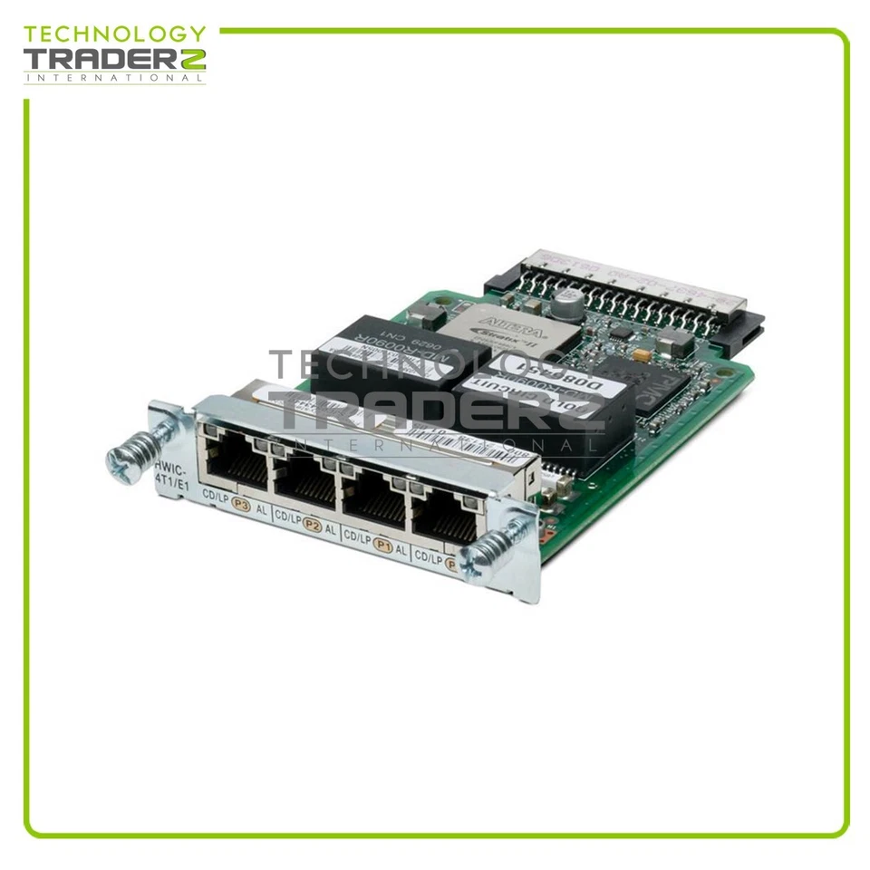HWIC-4T1/E1 Cisco 4-Ports Clear Channel T1/e1 High Speed WAN Interface Card - Image 1 of 1