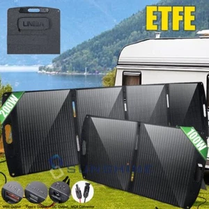 Portable Solar Panel for Power Station Foldable Solar Charger Adjusted Kickstand - Picture 1 of 46