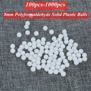 Präzision Solide PP Plastik Kugeln Kunststoff Polyoxymethylen Ball 8mm - Picture 1 of 6