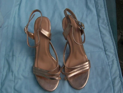 Gold Strappy Sandals from Very size 6 VGC - Image 1 of 3