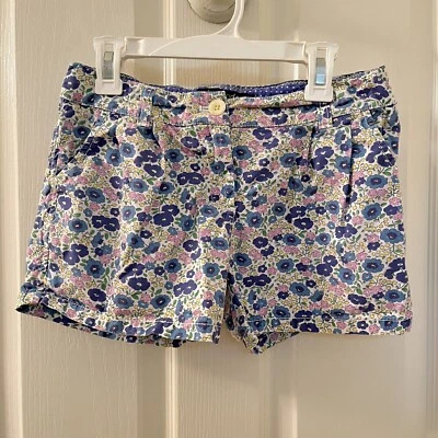 Mini Boden Pantalones Cortos Florales Cornflower Poppyfield Algodón Niñas Talla 12 años Foto 1 de 4