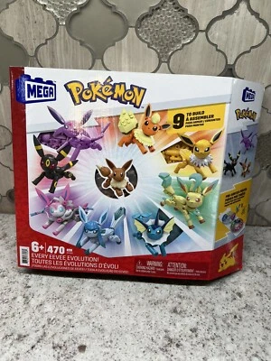 Mega Pokémon Construx Pokemon Eevee Evolution Building Set 470pcs New - Image 1 of 2