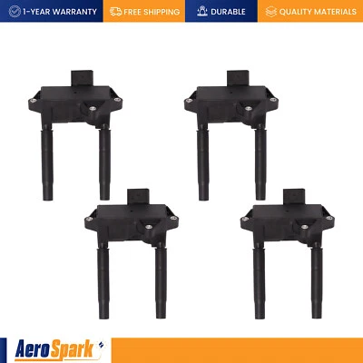 Bobina de encendido 4 piezas para 15-23 Mercedes-Benz AMG C63 S560 S63 E63 G550 GLC63 4,0 L Foto 1 de 4