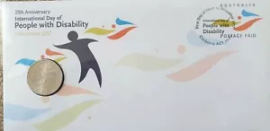 2017 People With Disability 25th Anniversary Twenty Cent Coin PNC - Picture 1 of 1