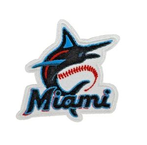 Miami Marlins MLB Team Logo Embroidered 2.5in Iron / Sew-On Patch - Picture 1 of 3