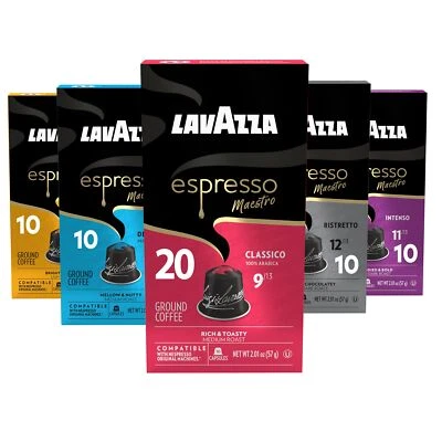 Lavazza Coffee Espresso Variety Pack 60 Single Serve Capsules for Nespresso - Image 1 of 4