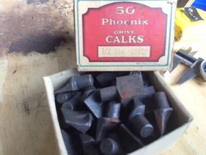 Phoenix Drive Calks, 50PCs, 1/2” Screw ,Equine, 1 Box - Picture 1 of 11