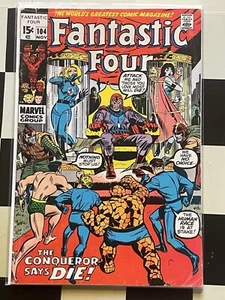 FANTASTIC FOUR #104 (1970 Marvel) LEE - Jack Kirby Namor - Magneto - Picture 1 of 10