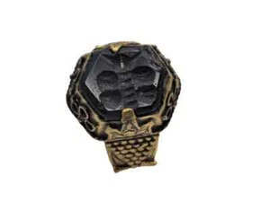SUPERB ANCIENT ROMAN SEAL RING DEPICTING BEAST.7.3GR 19MM - Imagen 1 de 2