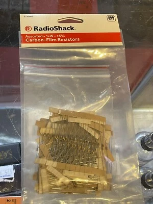 RadioShack 500 Pack Of Resistors 1/8w- Brand new - Image 1 of 3