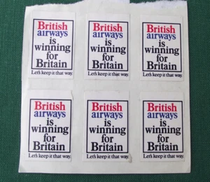 British Airways Is Winning for Britain Slogan Airline Aircraft Sticker Decal - Picture 1 of 1