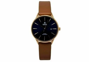 Slava S10360 Quarz Analog Wasserdicht Damen-Armbanduhr Lederband - Bild 1 von 20