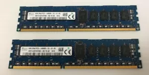 Hynix HMT41GR7DFR8C-RD (16GB) 2x 8GB 2Rx8 PC3-14900R DDR3 1866MHz ECC RAM - Picture 1 of 1