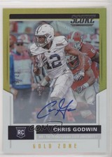 2017 Score Rookie Signatures Gold Zone /50 Chris Godwin #428 Rookie Auto RC
