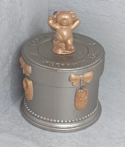 Russ Berrie Silver & Gold Toned Heavy Duty Metal Tooth Fairy Keepsake Box 15453 - Picture 1 of 11
