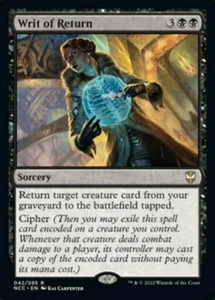 Writ of Return x1 - Commander: Streets of New Capenna - NM-Mint, Inglese - Comma - Foto 1 di 1