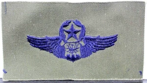 US Air Force Master Navigator Wings Badge Insignia Olive Drab OD Fatigue Patch - Picture 1 of 1