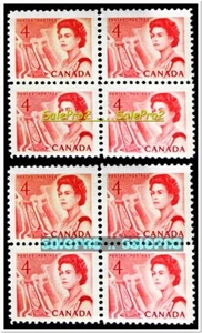 2x CANADA 1967 QUEEN CENTENNIAL MINT FV FACE 32 CENT CARMINE MNH STAMP BLOCK LOT - Picture 1 of 2