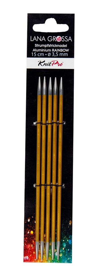  Lana Grossa - Knitpro  Nadelspiel  Rainbow   Aluminium alle Stärken - Bild 1 von 1