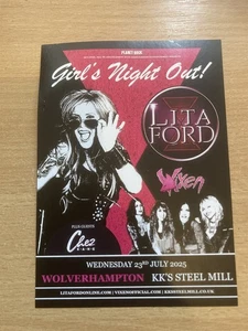 LITA FORD & VIXEN FLYER KK'S STEEL MILL WOLVERHAMPTON UK NR MINT THE RUNAWAYS  - Foto 1 di 1