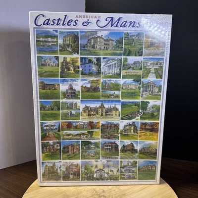 Rompecabezas White Mountain, castillos y mansiones americanas, 1000 piezas Foto 1 de 4