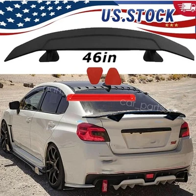 46" GT Style Matte Black Rear Trunk Lip Spoiler Wing For Subaru Legacy GT Sedan Foto 1 de 4