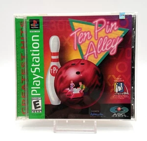 Ten Pin Alley (PlayStation 1 PS1) Etiqueta Negra COMPLETO Y PROBADO EN CAJA - Imagen 1 de 3