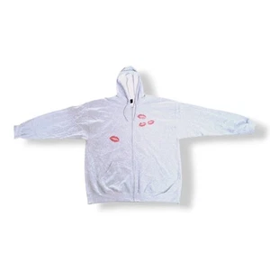 Unofficial 2024 Sabrina Carpenter Short n' Sweet Gray Hoodie Zip Up Jacket 2XL - Picture 1 of 6