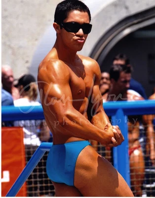 11x14 Early Alan Lyon Orig Male Photo gay interest  (4) Body builder contest 2 - Image 1 of 2