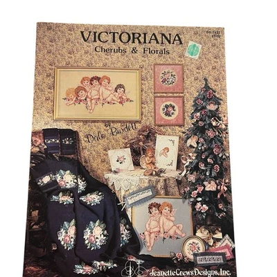 Jeanette Crews Victoriana Cherubs & Florals Cross Stitch Pattern - Image 1 of 4