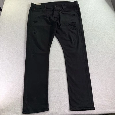 Polo Ralph Lauren Sullivan Slim 40x32 Patchwork Distressed Jeans Sashiko - Image 1 of 4