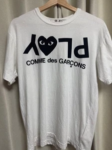 COMME des GARÇONS play LOVE T-shirt white - Picture 1 of 24