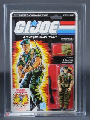 1987 Hasbro GI Joe Series 6 Falcon 34 Back Explosion Back AFA 85 C90 B85 F85 MOC - Image 1 of 4