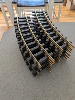 LGB 1100 (11000) x 12 Curved Brass Track 30° r600mm R1 *G-Scale* - Image 1 of 3