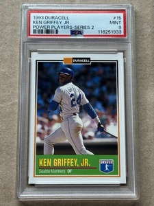 1993 Duracell Ken Griffey Jr #15 PSA 9 MINT! - Picture 1 of 2
