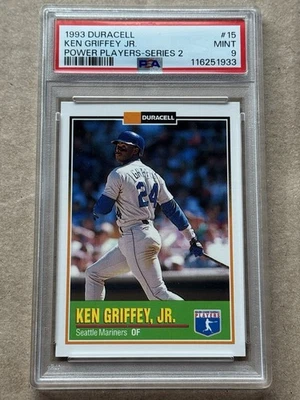1993 Duracell Ken Griffey Jr #15 PSA 9 MINT! - Image 1 of 2