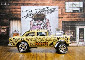 Dr Dave's Customs, Hot Wheels '55 GASSER, KNUCKLE DRAGGER Modified Engine, C3960 - Imagen 1 de 5