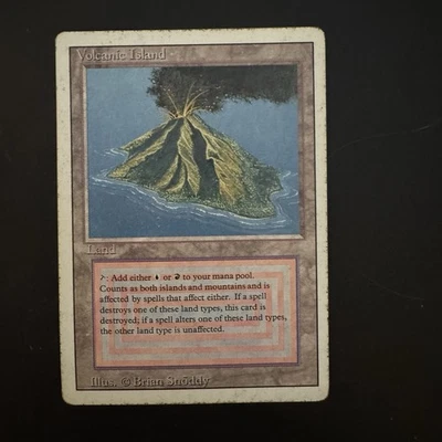 Magic The Gathering Volcanic Island Revised Edition Heavily Played See Photos - Image 1 of 2