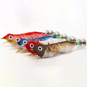 Calamari LED Luminoso Jig 8cm con Doppio Gancio per Ombrello per Pesca Eging - Foto 1 di 16