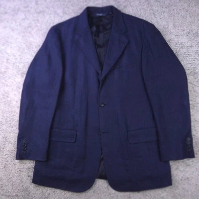 Abrigo Deportivo Polo Ralph Lauren De Colección Talla 43L Grande Blazer Lino Espiga Italia Foto 1 de 4