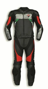 DUCATI Motocicleta Motociclista Carreras Traje de Cuero Motocicleta Chaqueta Pantalones 52 - Imagen 1 de 3