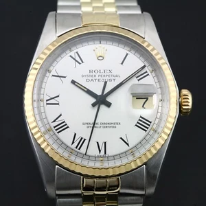 Vintage Rolex Datejust 1601 Cal 1570 Automatic Men`s Dress Buckley Dial Watch - Picture 1 of 18